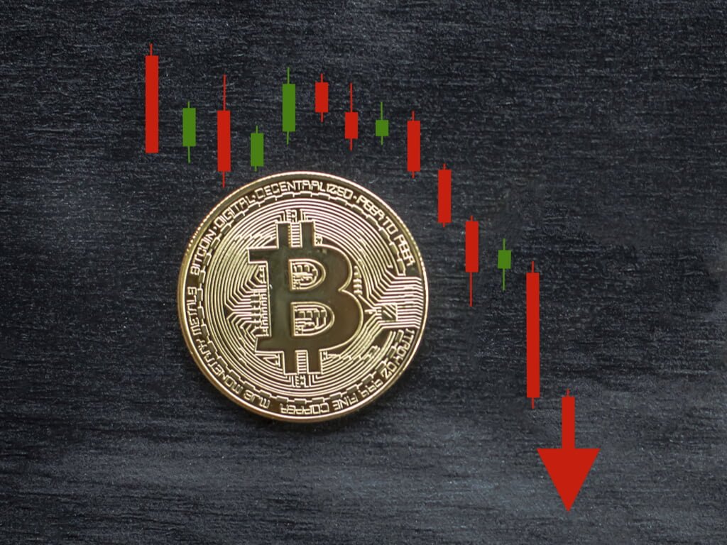 Bitcoin trading down