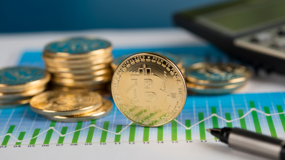 crypto coin rising graph